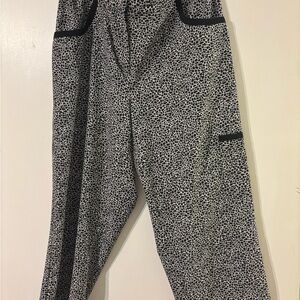 Chico's Black and White Patterned Joggers